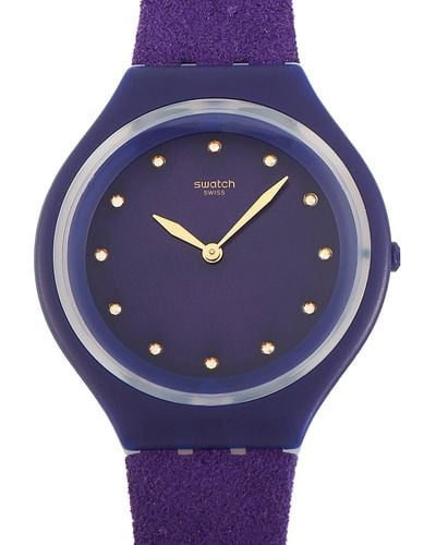 Swatch Skinviolet 40 Mm Dial Watch Svuv102 - Purple