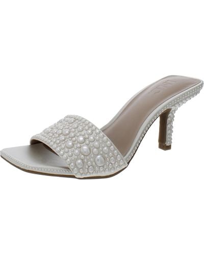 INC Galle Dressy Slip-on Slide Sandals - Gray