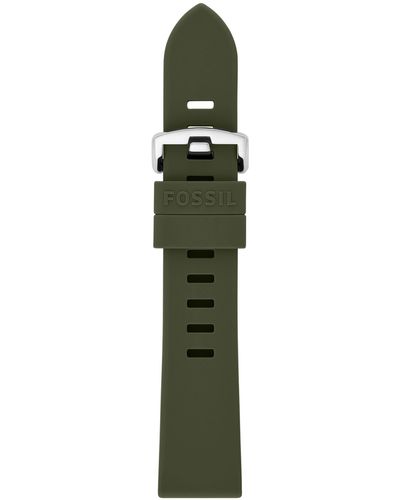 Fossil 20mm Green Silicone Watch Band