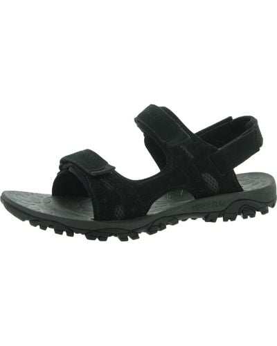Merrell Moab Drift 2 Strap Leather Slip On Slingback Sandals - Black