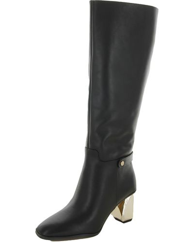 Franco Sarto Tiera High Leather Tall Knee-high Boots - Black
