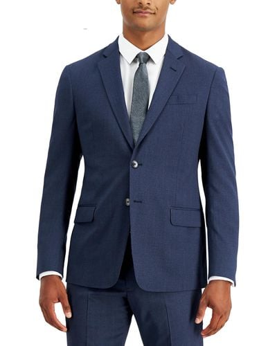 Armani Exchange Wool Slim Fit Two-button Blazer - Blue