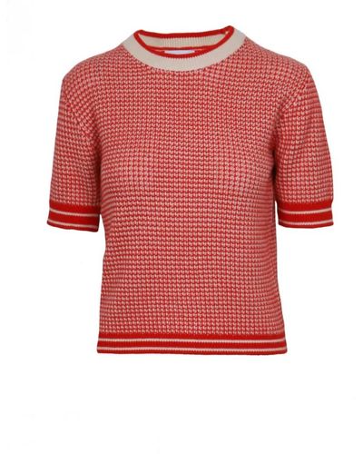 Lucy Paris Kanne Knit Top - Red