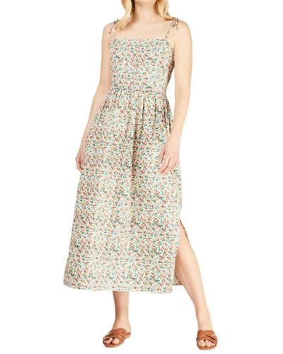 People Tree Spagetti Strap Dress - Natural