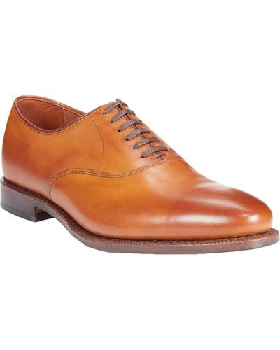 Allen Edmonds Carlyle Leather Dress Derby Shoes - Brown