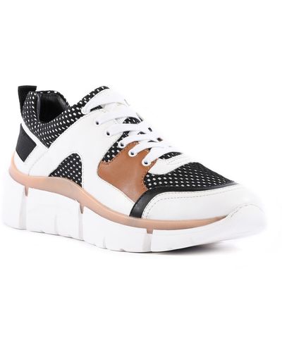 Seychelles I'll Be There Lace-up Shearling Casual And Fashion Sneakers - White