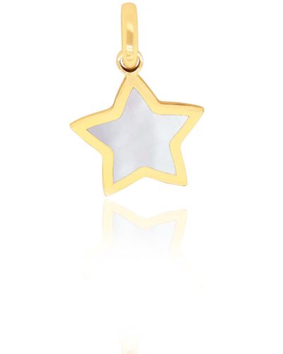 The Lovery Mini Mother Of Pearl Star Charm - Multicolor