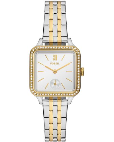 Fossil Colleen Three-hand, Two-tone Stainless Steel Watch - Metallic