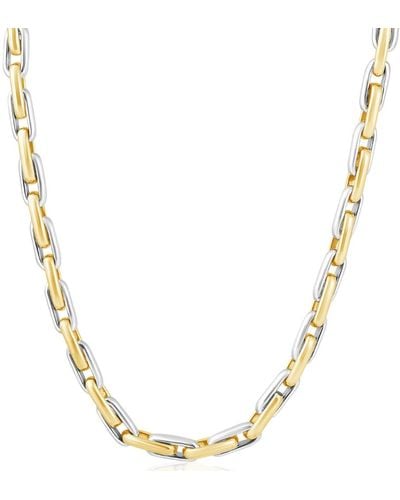 Pompeii3 14k Gold (100gram) Or Platinum (188gram) 6.5mm Link Chain Necklace 22" - Metallic