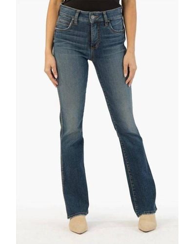 Kut From The Kloth Natalie High Rise Fab Ab Bootcut Jeans - Blue