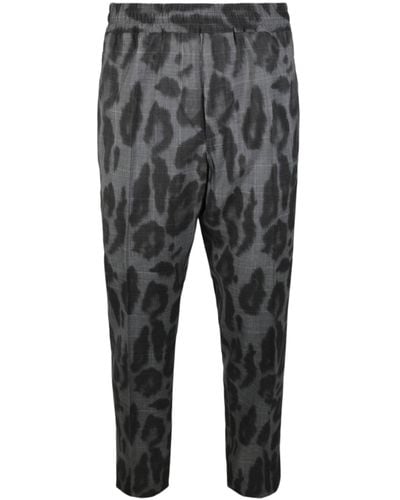 Stella McCartney Leopard Print Piet Pants - Gray