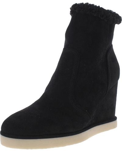 Steven New York Marbella Faux Leather Heel Ankle Boots - Black
