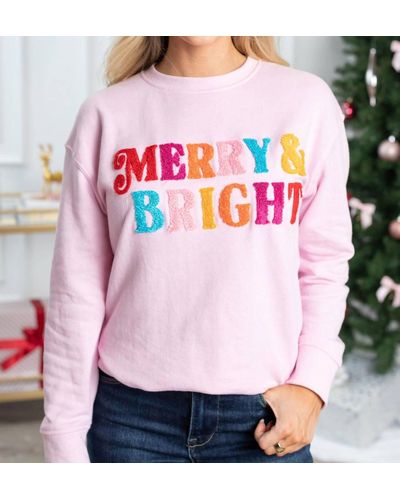 Shiraleah Merry & Bright Sweatshirt - Pink