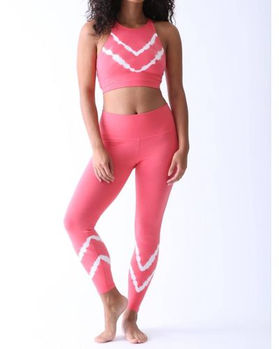 Electric and Rose Sunset legging - Red