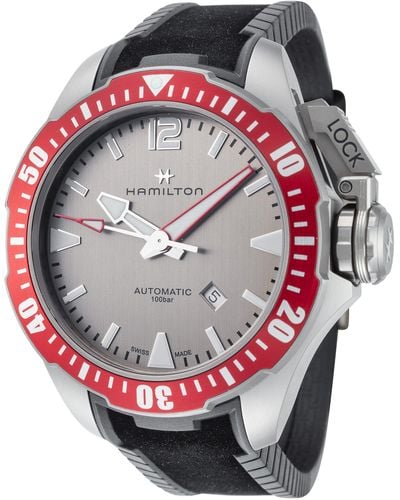 Hamilton H77805380 Khaki Navy Frogman 46mm Automatic Titanium Watch - Metallic