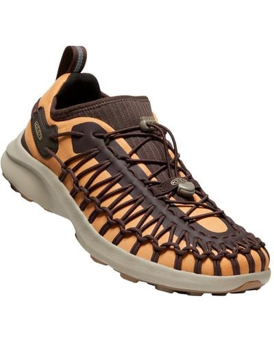 Keen Lace-less Slip On Hiking Shoes - Brown