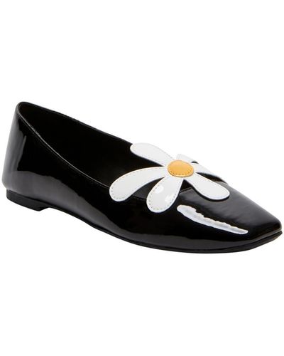 Katy Perry The Evie Daisy Floral Print Patent Loafers - Black