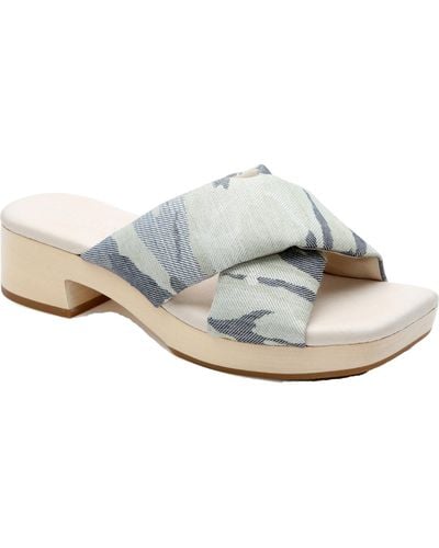 Sanctuary Lively Cushioned Footbed Slide Sandals - Gray