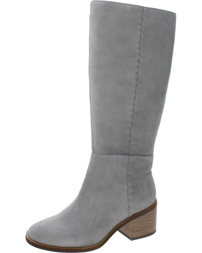 Splendid Addison Leather Tall Knee-high Boots - Gray