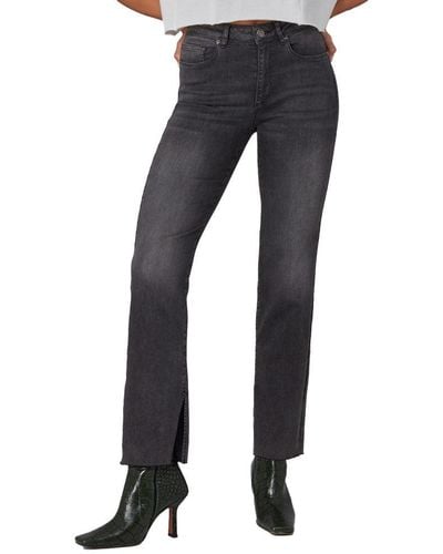 Lola Jeans Jasper-sg Mid Rise Straight Jeans - Black