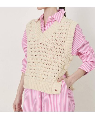 DELUC Beckmann Knitted Vest - Pink