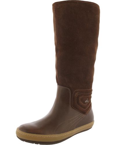 PUMA Mojave Leather Riding Mid-calf Boots - Brown