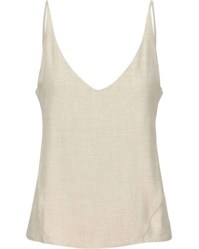 Bishop + Young Linen Camisole - Natural