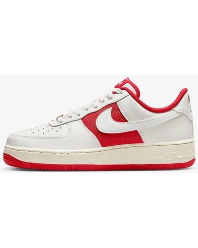 Nike Air Force 1 '07 Fn7439-133 Red Milk Low Top Sneaker Shoes Opp88 - White