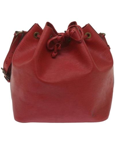 Louis Vuitton Petit Noé Leather Shoulder Bag (pre-owned) - Red