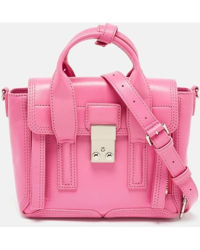3.1 Phillip Lim Leather Mini Pashli Satchel - Pink