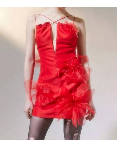 For Love & Lemons Alberta Mini Dress - Red
