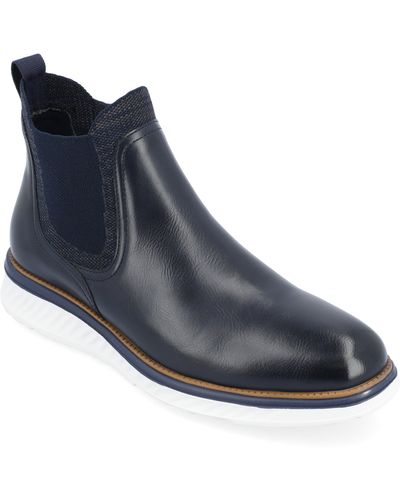Vance Co. Hartwell Pull-on Chelsea Boot - Blue