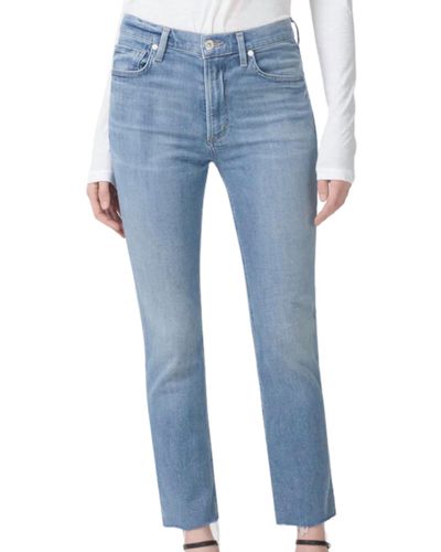 Citizens of Humanity Isola Straight Crop Jeans - Blue