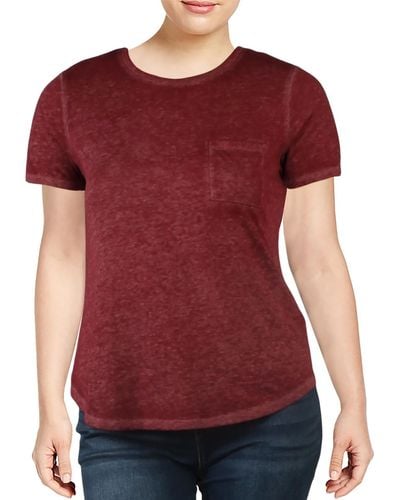 Ultra Flirt Juniors Casual Short Sleeve T-shirt - Red