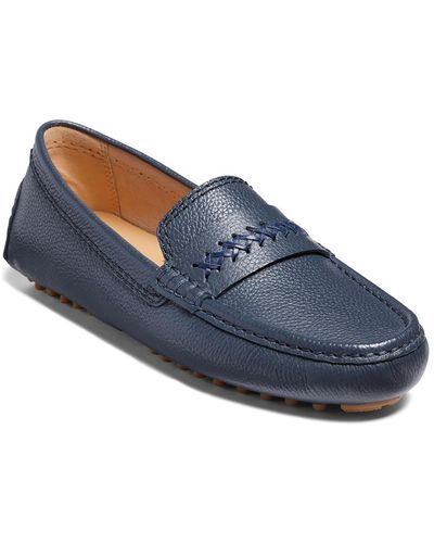 Jack Rogers Dolce Driver Leather Slip-on Loafers - Blue