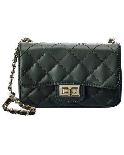 Persaman New York Rosalie Quilted Leather Crossbody - Gray