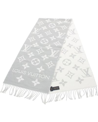 Louis Vuitton Lv Essential Griclaire Scarf Wool Off - White