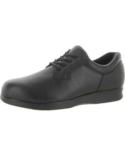 Drew Zip Ii Leather Lifestyle Work And Safety Shoes - Black