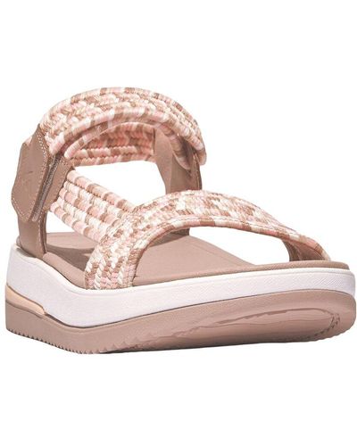 Fitflop Surff Leather-trim Sandal - Pink
