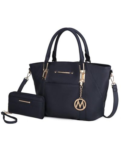 MKF Collection by Mia K Darielle Satchel Bag - Blue