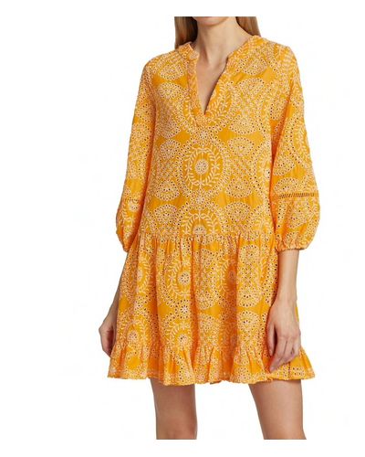 Shoshanna Umbrella Mini Dress - Orange