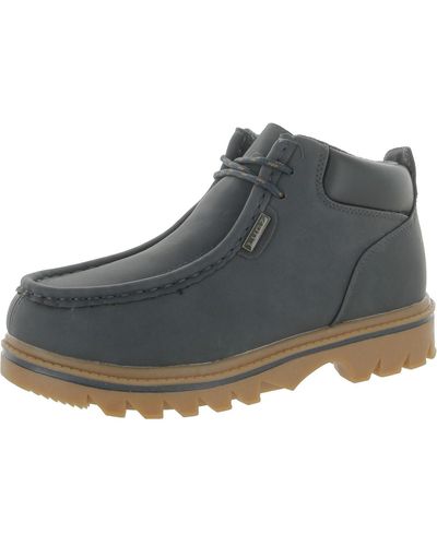 Lugz Fring Faux Leather Round Toe Booties - Gray