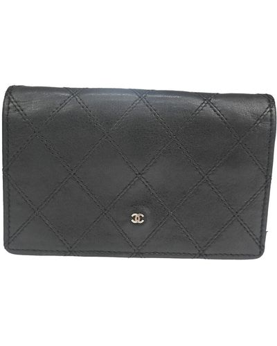 Chanel Cc Leather Wallet (pre-owned) - Black