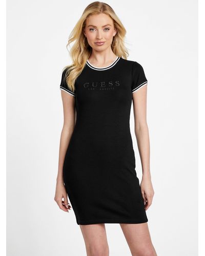 Guess Factory Eco Teddy Dress - Black