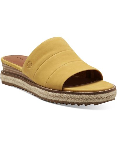Lucky Brand Naveen Espadrille Slip On Wedge Sandals - Brown