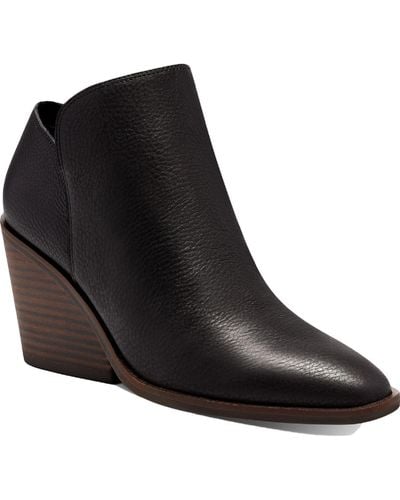Lucky Brand Saucie Comfort Insole Pointed Toe Ankle Boots - Black