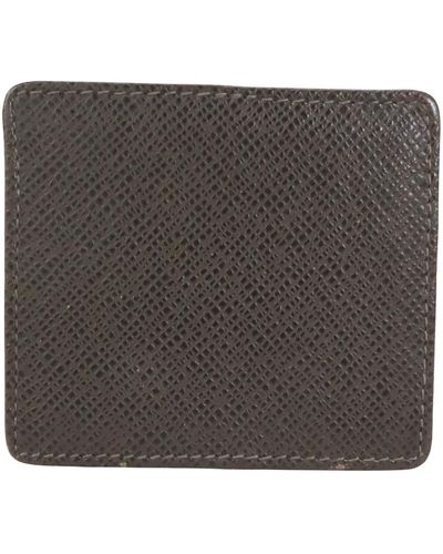 Louis Vuitton Porte-monnaie Leather Wallet (pre-owned) - Black
