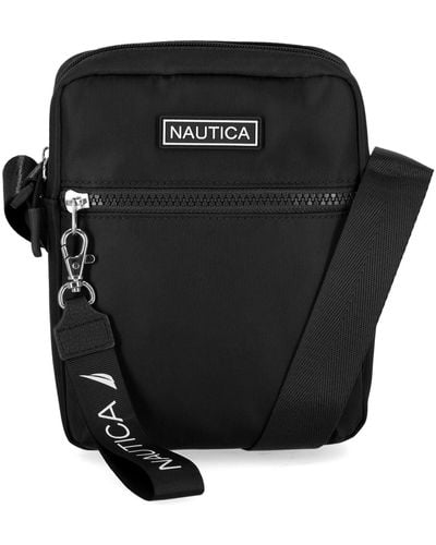 Nautica Diver Reporter Crossbody Bag - Black