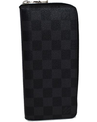 Louis Vuitton Zippy Wallet Vertical Canvas Wallet (pre-owned) - Black