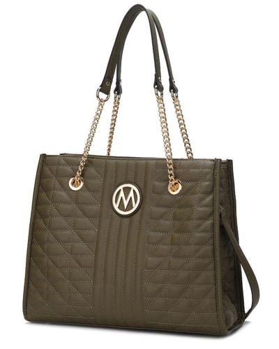 MKF Collection by Mia K Makenna Vegan Leather 's Shoulder Handbag - Brown